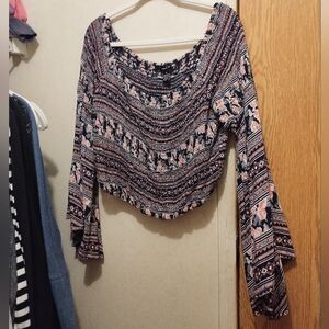 Bohemian Patterned Women's Top XL